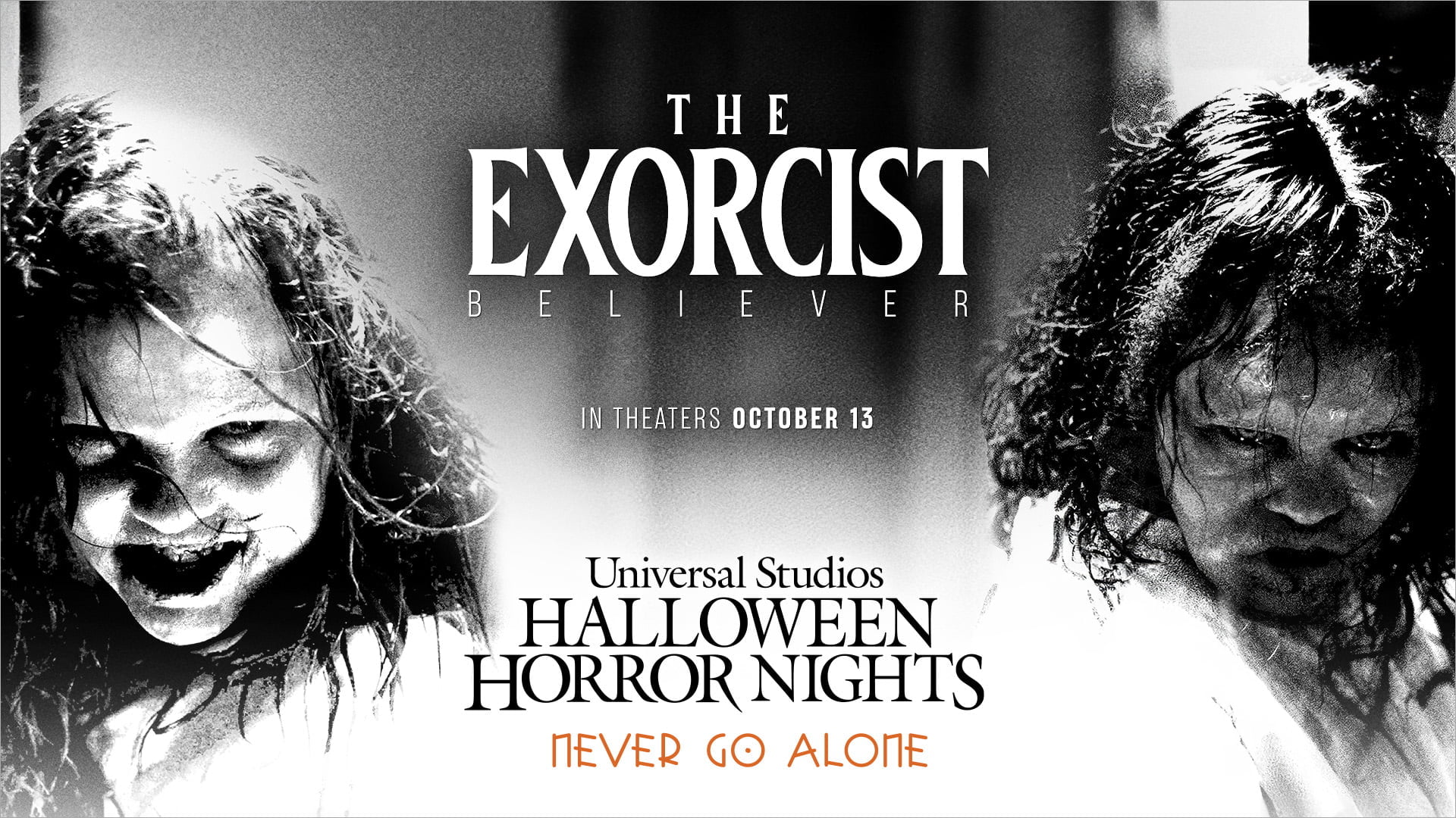Halloween Horror Nights en Universal Orlando Resort y Universal Studios Hollywood Desatan Más Casas Embrujadas Aterradoras, Incluyendo «The Exorcist: Believer,» Inspirada en la Nueva Película de Universal Pictures con Blumhouse y Morgan Creek Entertainment, «Chucky: Ultimate Kill Count» y «Universal Monsters: Unmasked»