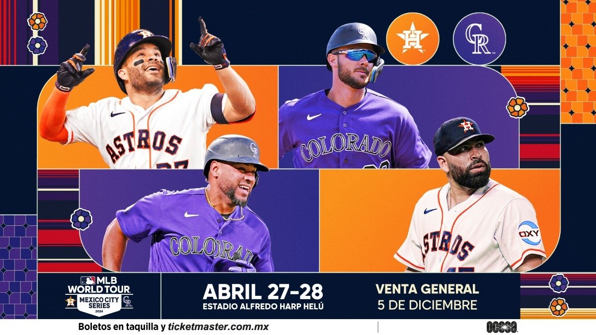 Regresa la MLB México Series con los Astros de Houston y los Rockies de Colorado