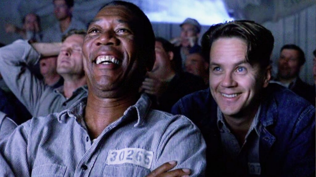 Morgan Freeman en la película "Cadena Perpetua"