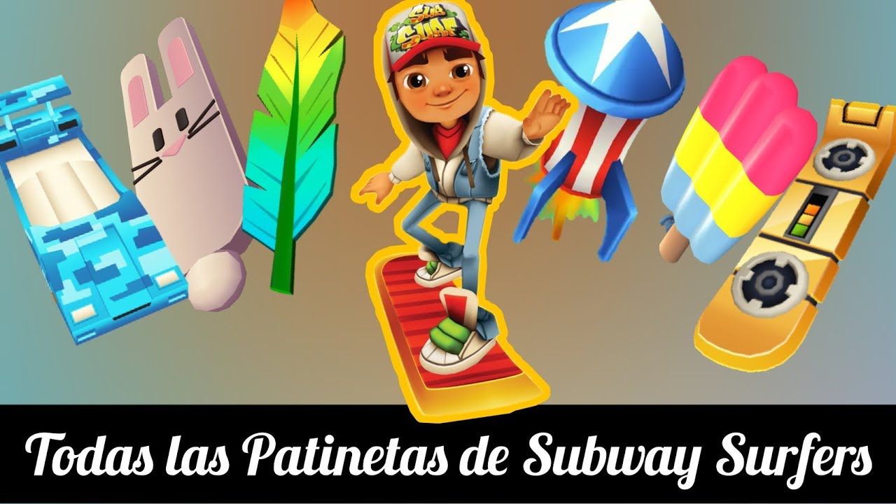 Todos los personajes y tablas en Subway Surfers