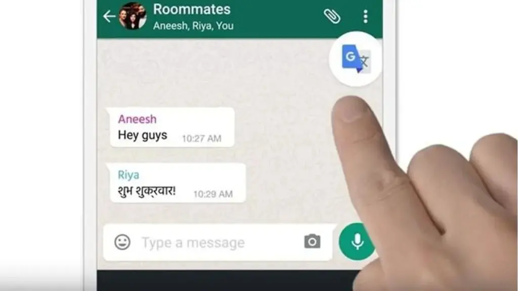 Traducción automática en WhatsApp