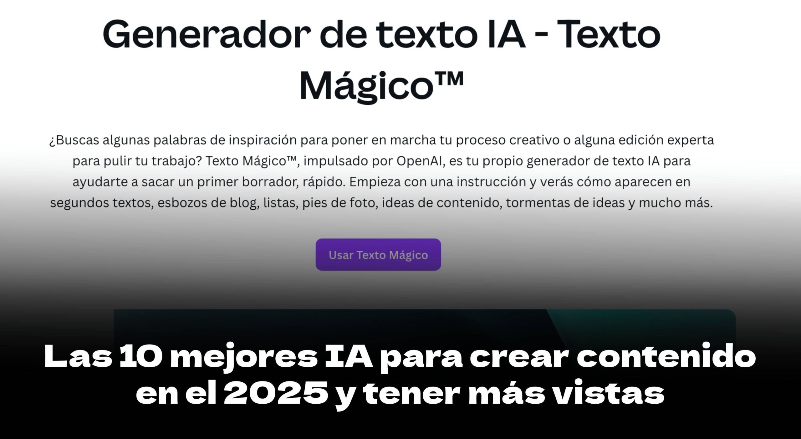 Las 10 Herramientas de IA con las que potenciarás tus contenidos en el 2025