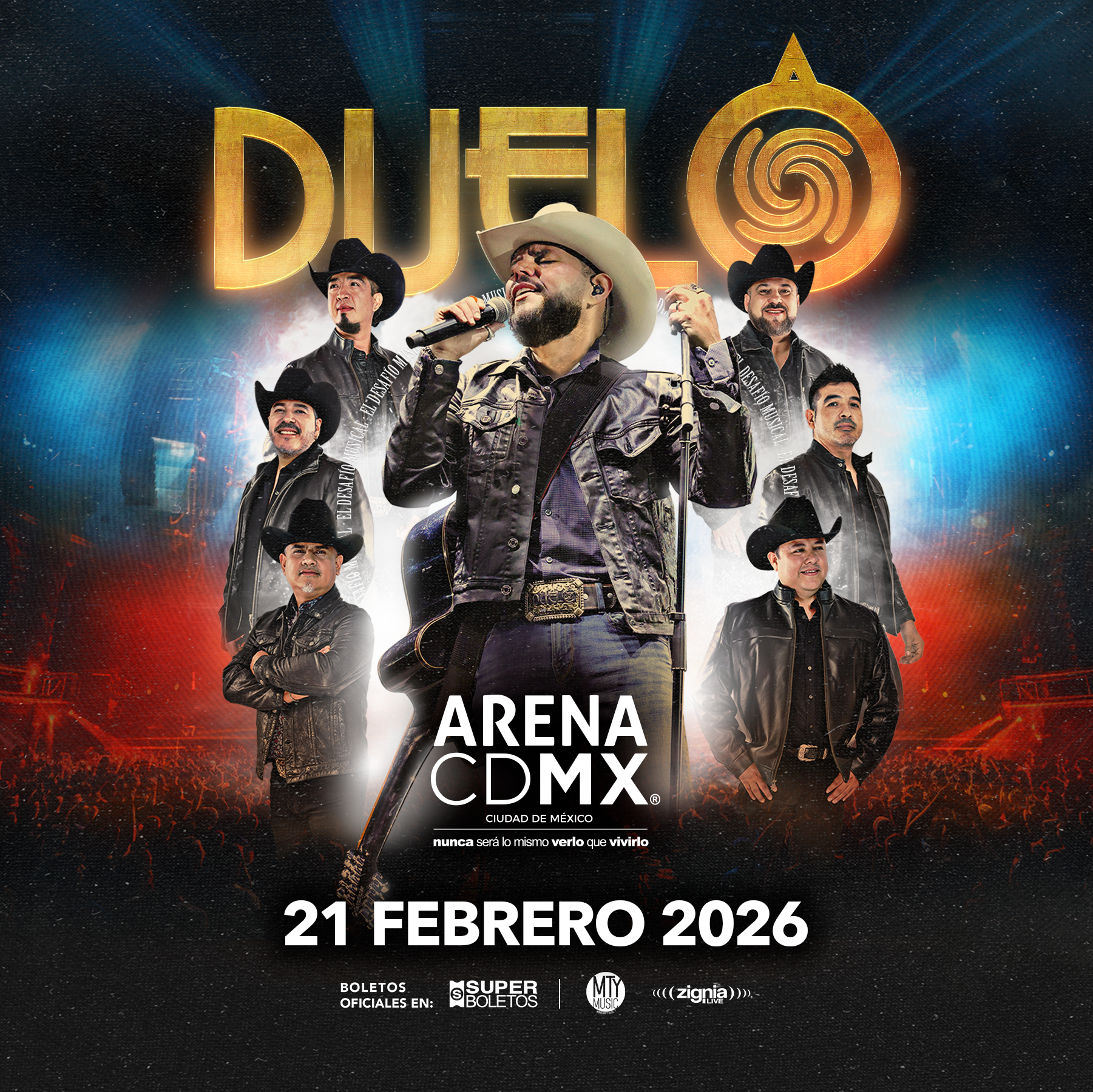 Duelo regresa a la Arena CDMX: una noche de norteño, romanticismo y emoción el 21 de febrero de 2026