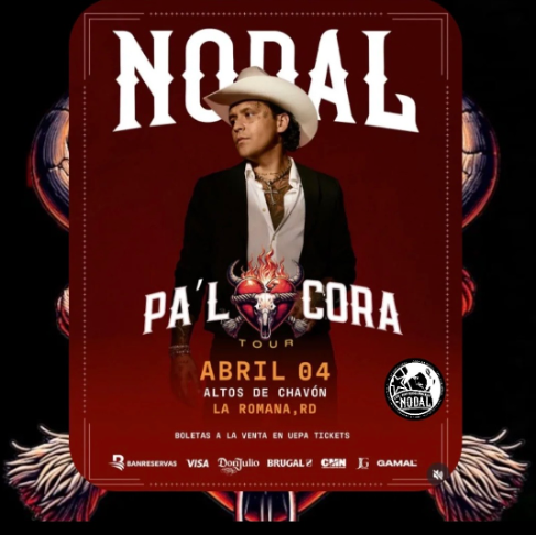 Christian Nodal se presentará en República Dominicana durante Semana Santa con show en Altos de Chavón
