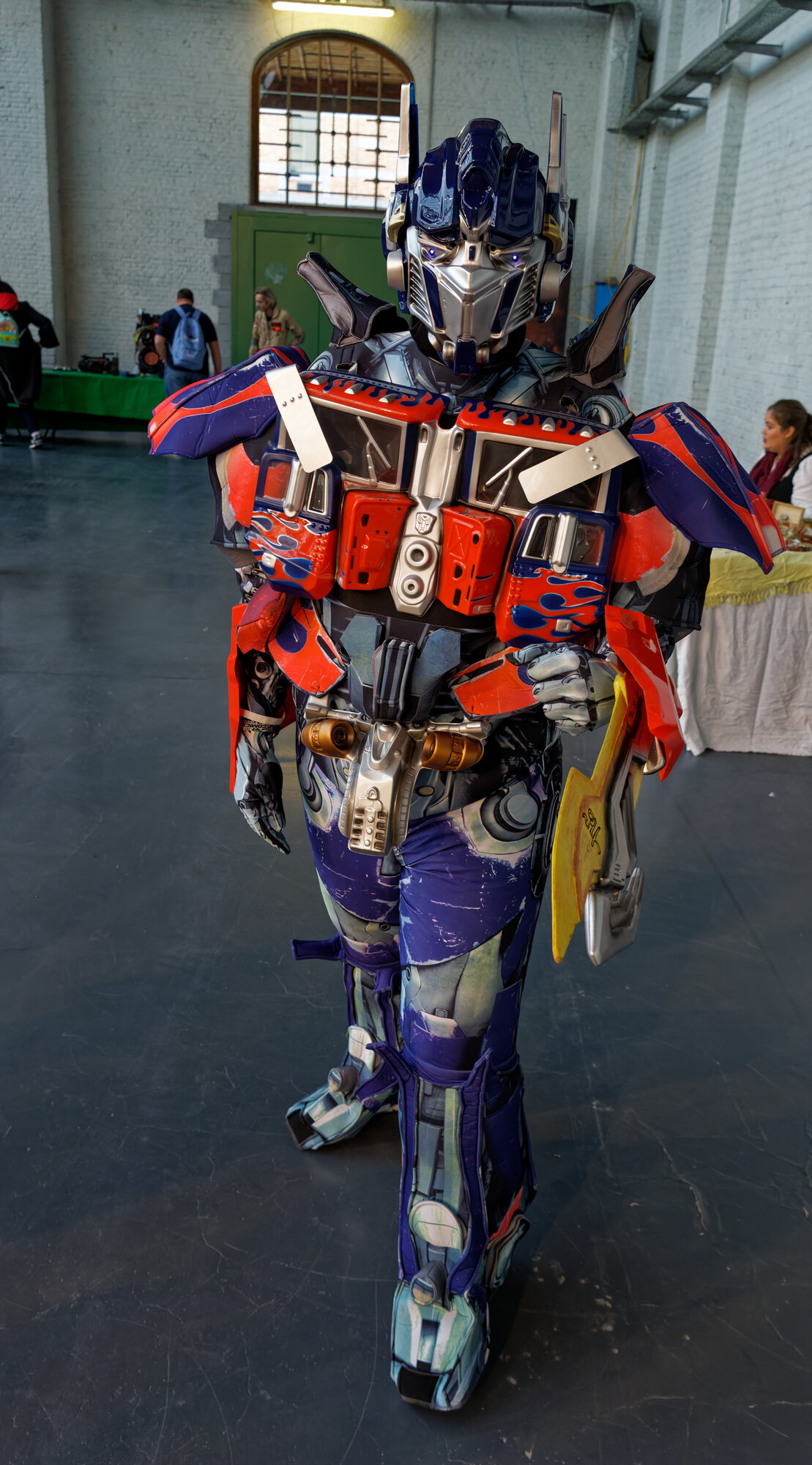 Cosplay de Optimus Prime en el Brussels Comic Con 2022