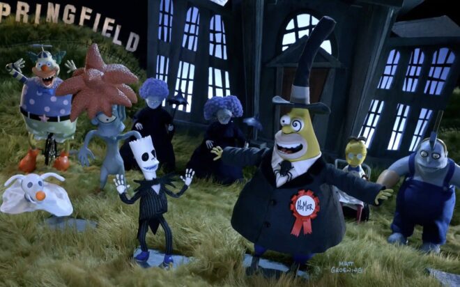 Los Simpson rinden tributo a Pesadilla antes de Navidad en especial de Halloween
